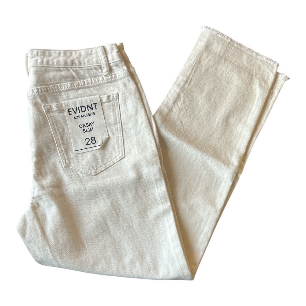NWT Evidnt Orsay Slim Jeans, White, 28